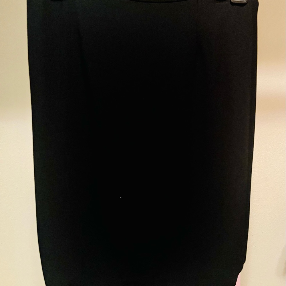 Black lined pencil skirt